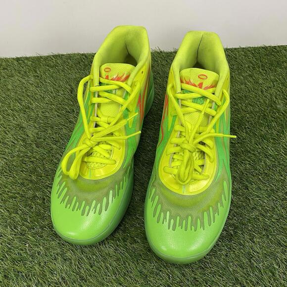PUMA x MB.02 Melo Nickelodeon Slime Fluro Green Men's Basketball Shoes Size 14 - Picture 9 of 15
